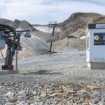 Gletscher im Sommer - Schilift