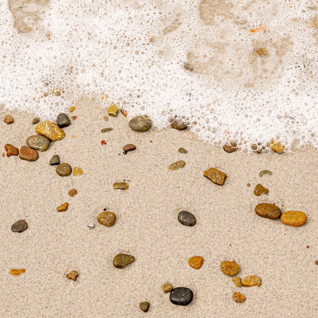 Sandstrand, Schaum